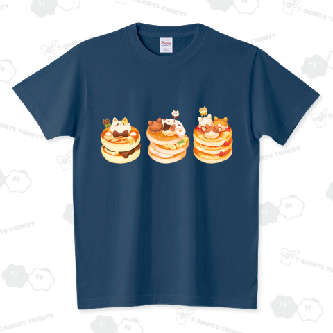 ねこパンケーキ スタンダードTシャツ(5.6オンス)