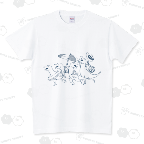 サマーバカンス・ダイナソーズ スタンダードTシャツ(5.6オンス)