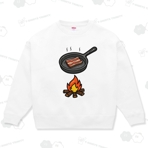 焚き火で焼きベーコン_241113