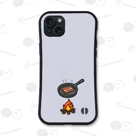 焚き火で焼きベーコン_241113