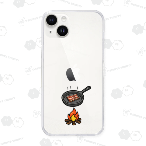 焚き火で焼きベーコン_241113