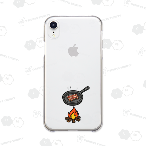 焚き火で焼きベーコン_241113