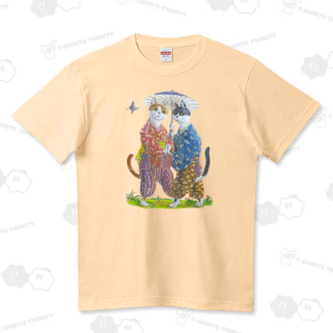 相合傘 ハイクオリティーTシャツ(5.6オンス)