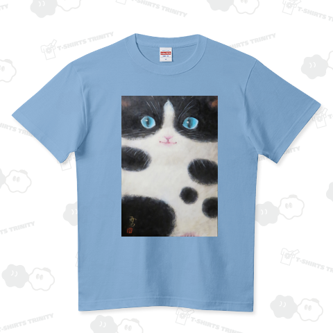 朝猫 ハイクオリティーTシャツ(5.6オンス)