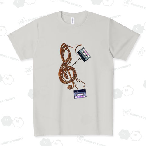 「伸びたカセットテープのト音記号 アシッドロックとサイケデリック」