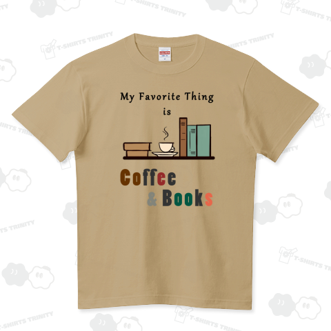 「My Favorite Thing is Coffee and Books」(black)