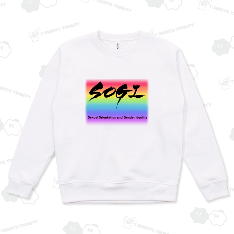 筆文字「SOGI Sexual Orientation and Gender Identity」(Rainbow)