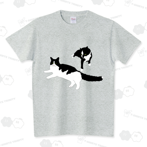 白黒ハチワレコンビ