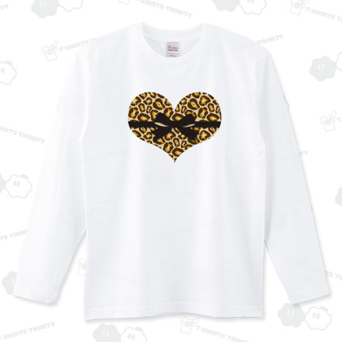 ガーリーなハートのヒョウ柄