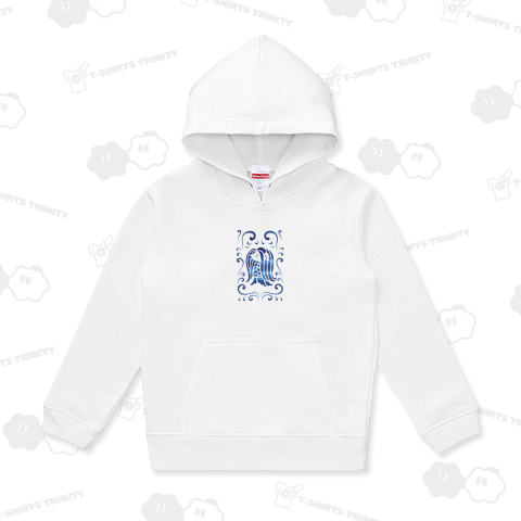 アマビエ様と波・青