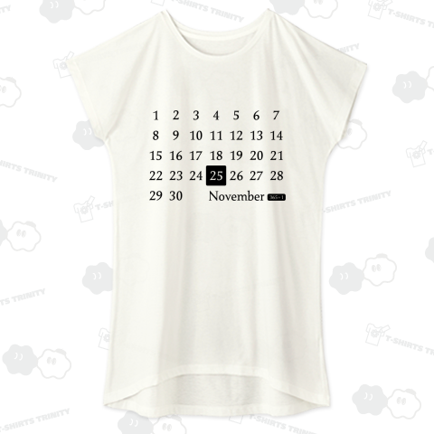 25th November(11月25日)calendar type
