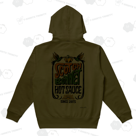 Scotch Bonnet Hot Sauce バックプリントパーカー