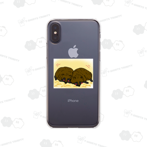 たぬきのほのぼのカップル^^