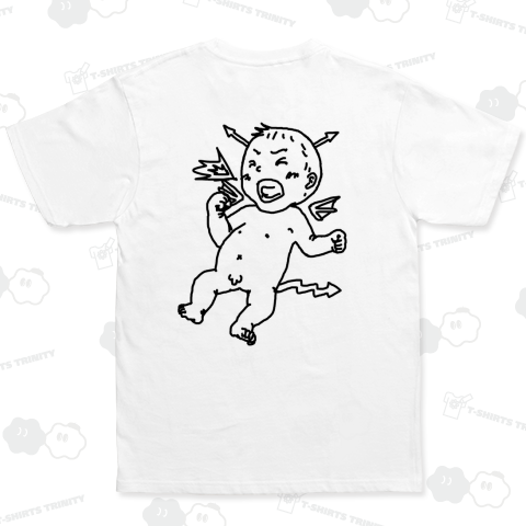 赤ちゃん。男の子。デビル。パーカーの裏プリント用。