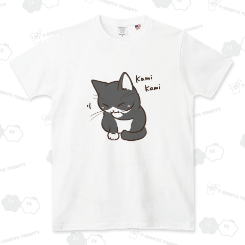 かみかみねこ(黒白猫ver)