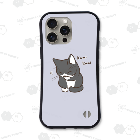 かみかみねこ(黒白猫ver)