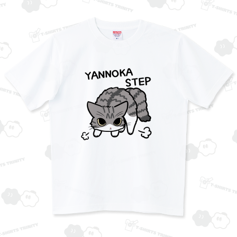 やんのかステップ長毛キジ白ねこ (英語ver)