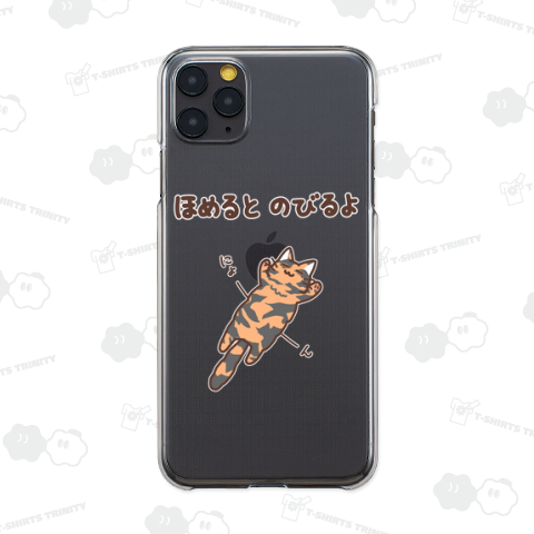 ほめるとのびる長毛ねこ(サビ猫ver)