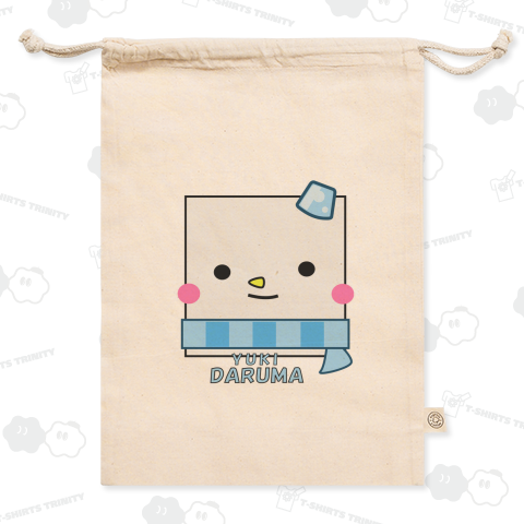 イラスト594 四角い雪だるま